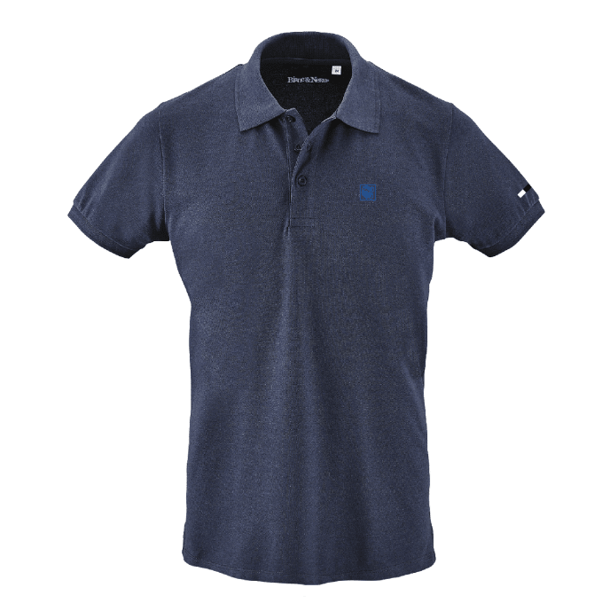 POLO FIURENTINU - TESTA DUI - BLEU DENIM CHINE