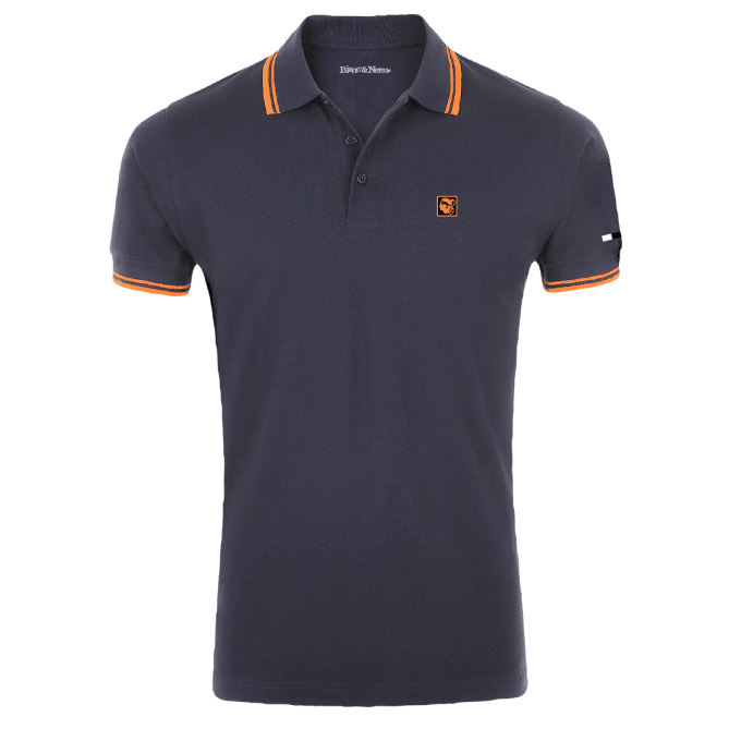 POLO PASQUALE - TESTA DUI - MARINE/ORANGE