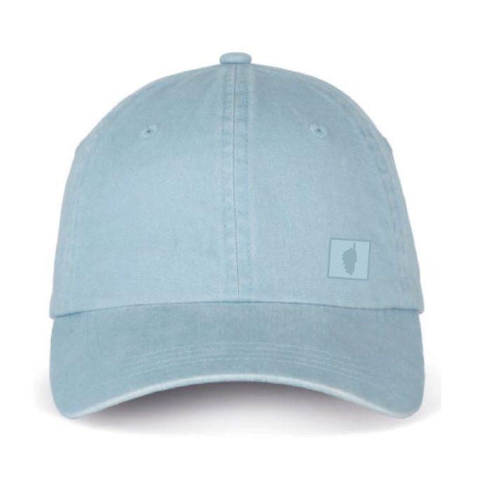 CASQUETTE BIO FELICE - ISULA DUI - washed acquamarine