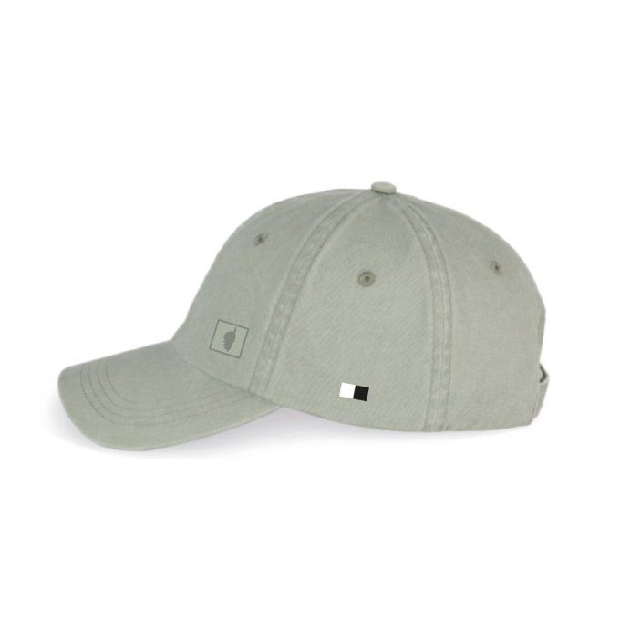 CASQUETTE BIO FELICE - ISULA DUI - washed almond green