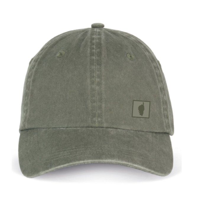 CASQUETTE BIO FELICE - ISULA DUI - washed kaky