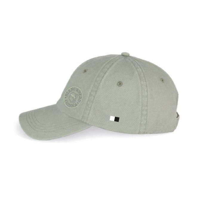 CASQUETTE BIO FELICE - STAMPA NOSTRA PICCULA - washed almond green