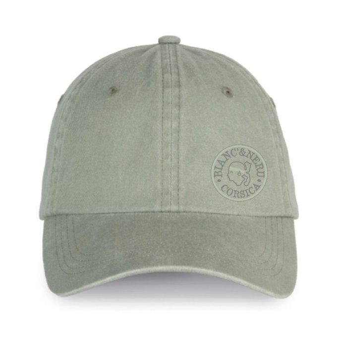 CASQUETTE BIO FELICE - STAMPA NOSTRA PICCULA - washed almond green