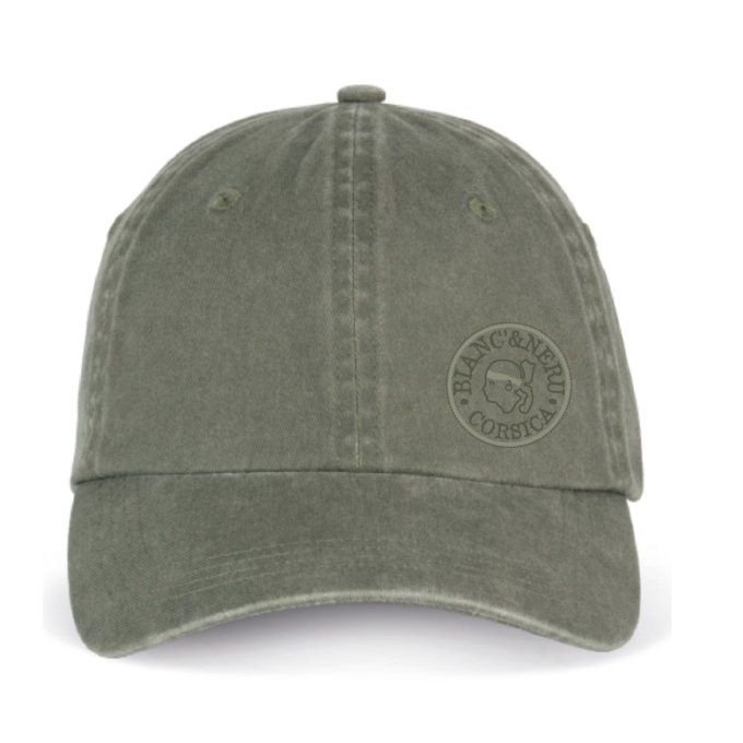 CASQUETTE BIO FELICE - STAMPA NOSTRA PICCULA - washed kaky