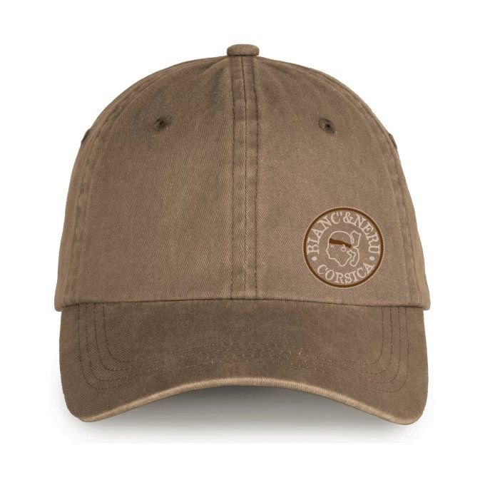 CASQUETTE BIO NATALE - STAMPA NOSTRA PICCULA - washed camel