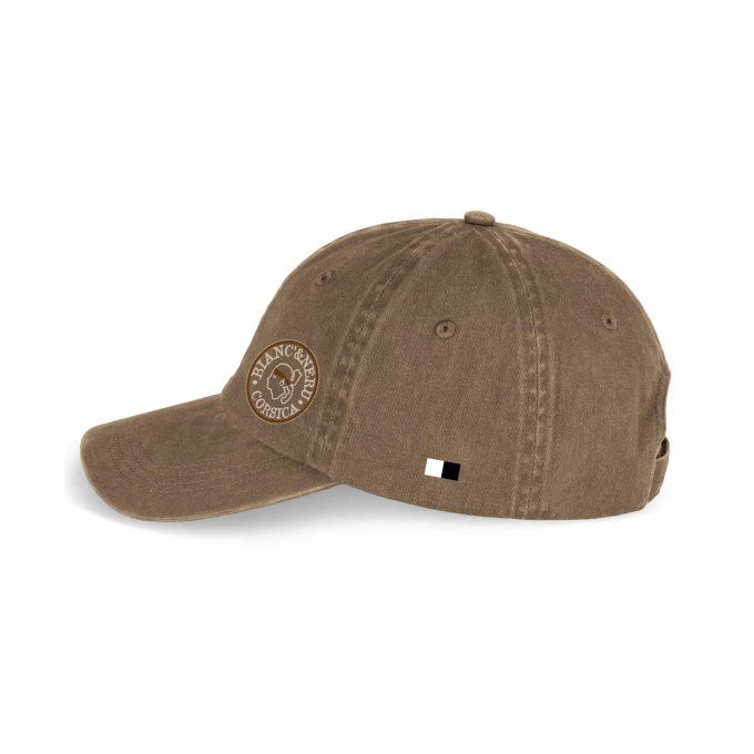 CASQUETTE BIO NATALE - STAMPA NOSTRA PICCULA - washed camel
