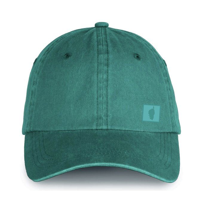CASQUETTE BIO NATALE - ISULA DUI - washed amazon green