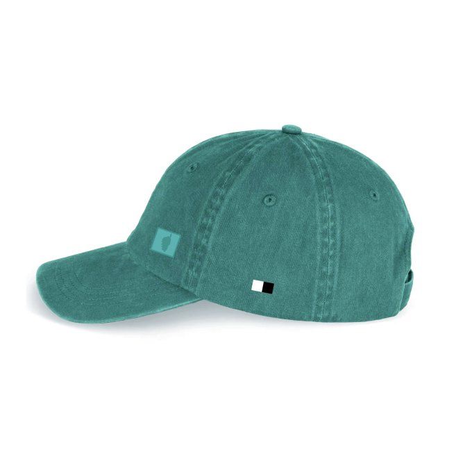 CASQUETTE BIO NATALE - ISULA DUI - washed amazon green
