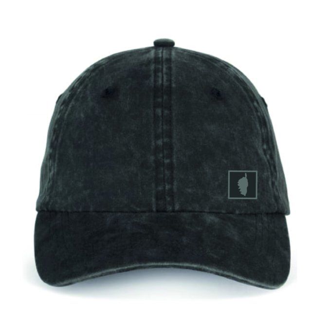 CASQUETTE BIO NATALE - ISULA DUI - washed black