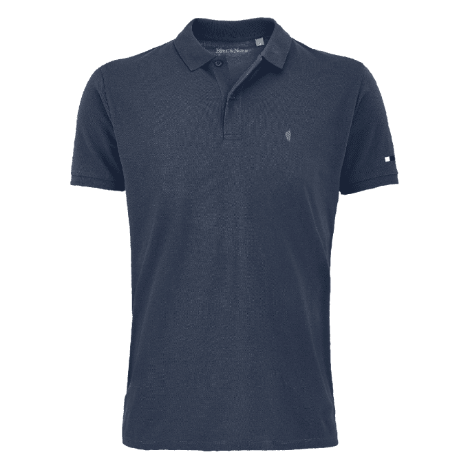 POLO VITTORIU BIO - ISULA  PICCULA - BLEU MARINE