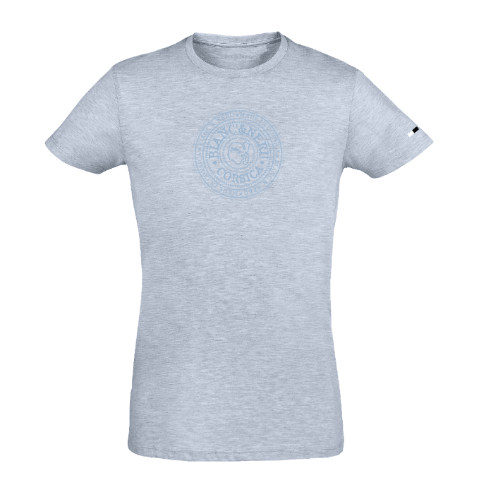 Tee-shirt STAMPA NOSTRA - ciel chiné