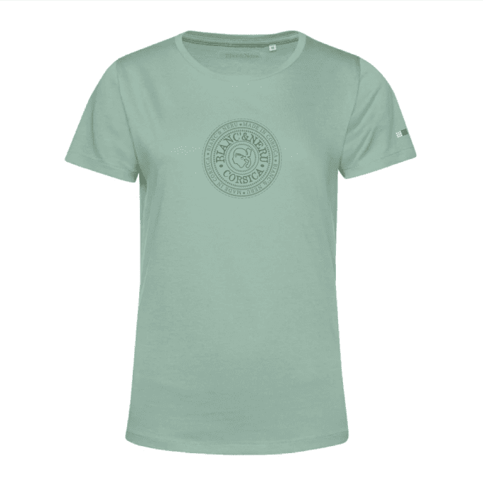 TEE-SHIRT BIO GINA - STAMPA NOSTRA - vert crémeux