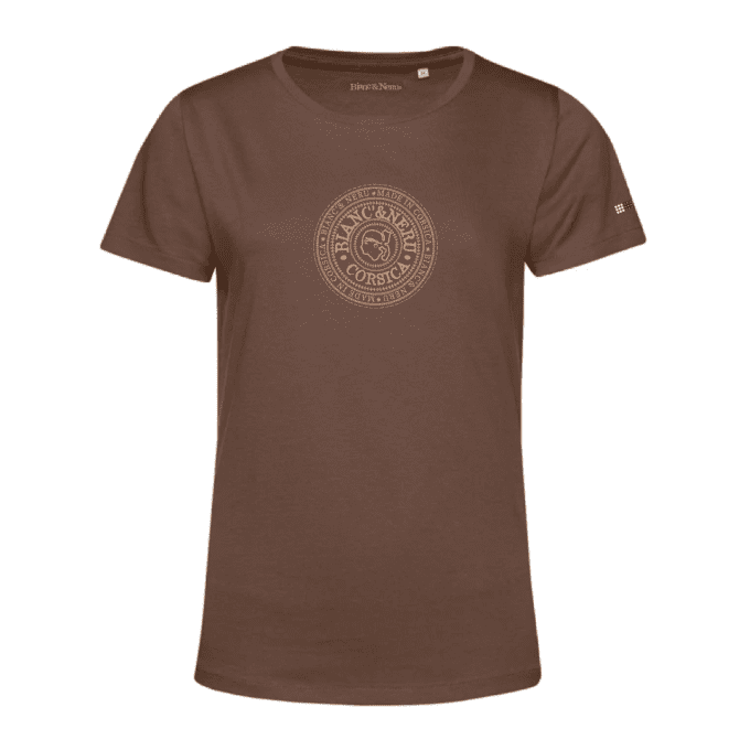 TEE-SHIRT BIO GINA - STAMPA NOSTRA - moka