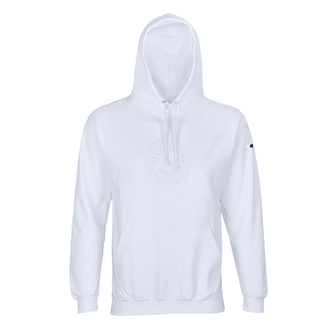 Sweat capuche mixte MONTE RENOSU blanc - STAMPA NOSTRA -