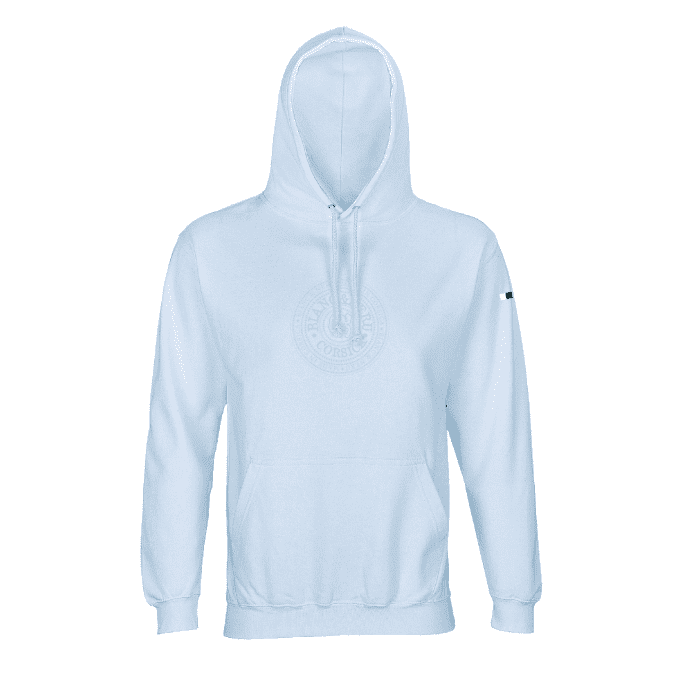 Sweat capuche mixte MONTE RENOSU bleu crèmeux - STAMPA NOSTRA