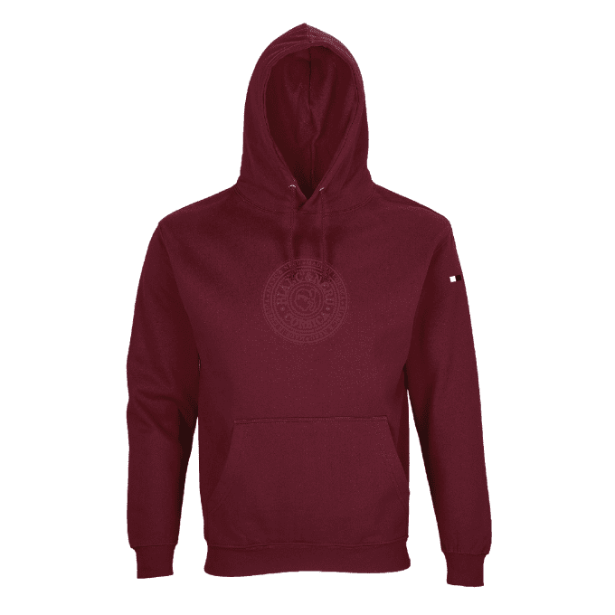 Sweat capuche mixte MONTE RENOSU bordeaux - STAMPA NOSTRA -