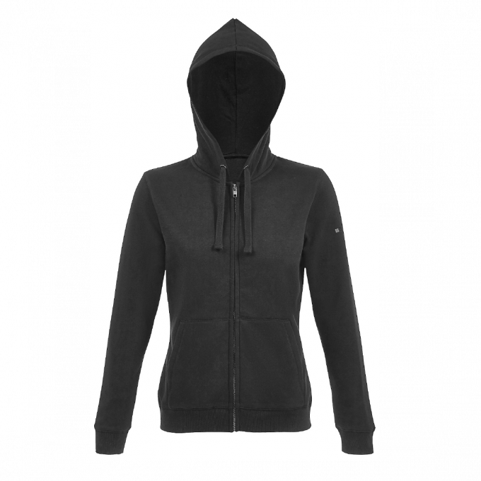 SWEAT ZIPPÉ REGINA NOIR - STAMPA NOSTRA