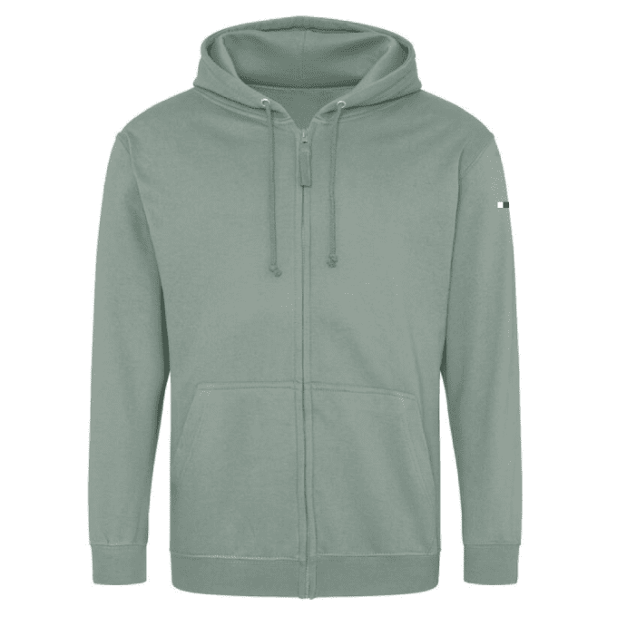 Sweat zippé MONTE CINTU dusty green - STAMPA NOSTRA - 