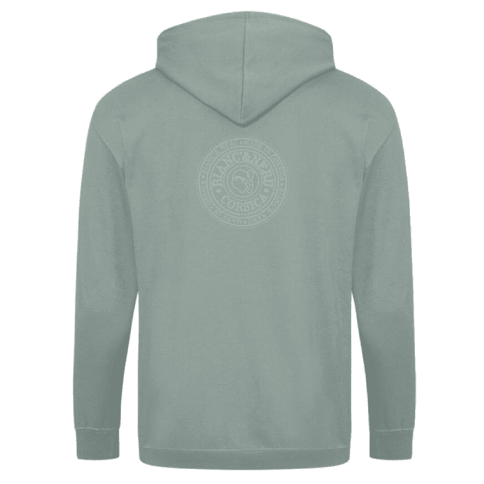 Sweat zippé MONTE CINTU dusty green - STAMPA NOSTRA - 