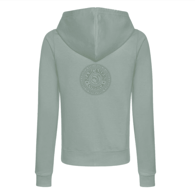SWEAT ZIPPÉ REGINA DUSTY GREEN - STAMPA NOSTRA -
