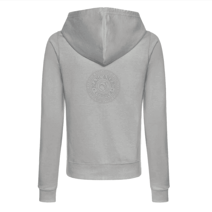 SWEAT ZIPPÉ REGINA GRIS CHINE - STAMPA NOSTRA - 