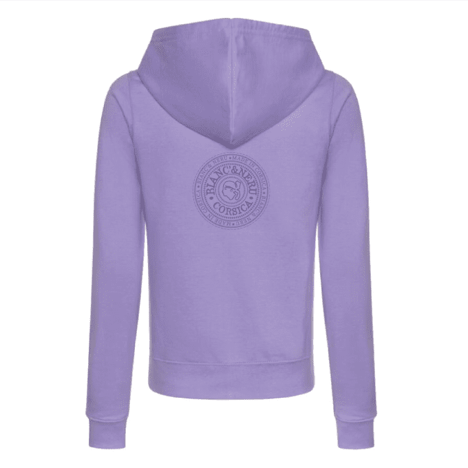 SWEAT ZIPPÉ REGINA LILAS - STAMPA NOSTRA -